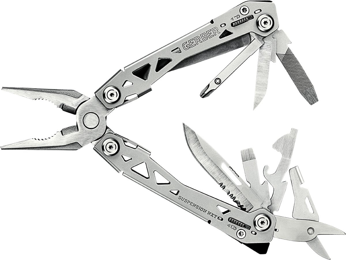Gerber - multiherramienta suspension nxt - plateado