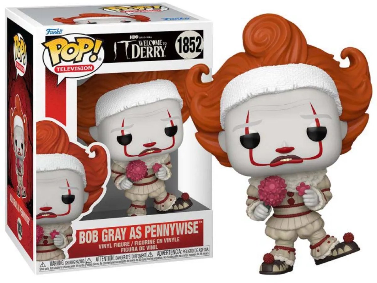 Funko it welcome to derry - pennywise vinylfiguur 1852 unisex pop! - neutraal - standard