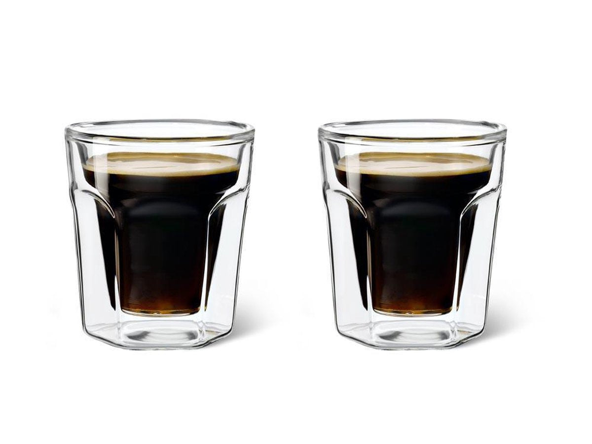 Leopold vienna - bicchieri da caffè a doppia parete espresso 100 ml (set di due)
