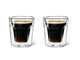Leopold vienna - bicchieri da caffè a doppia parete espresso 100 ml (set di due)