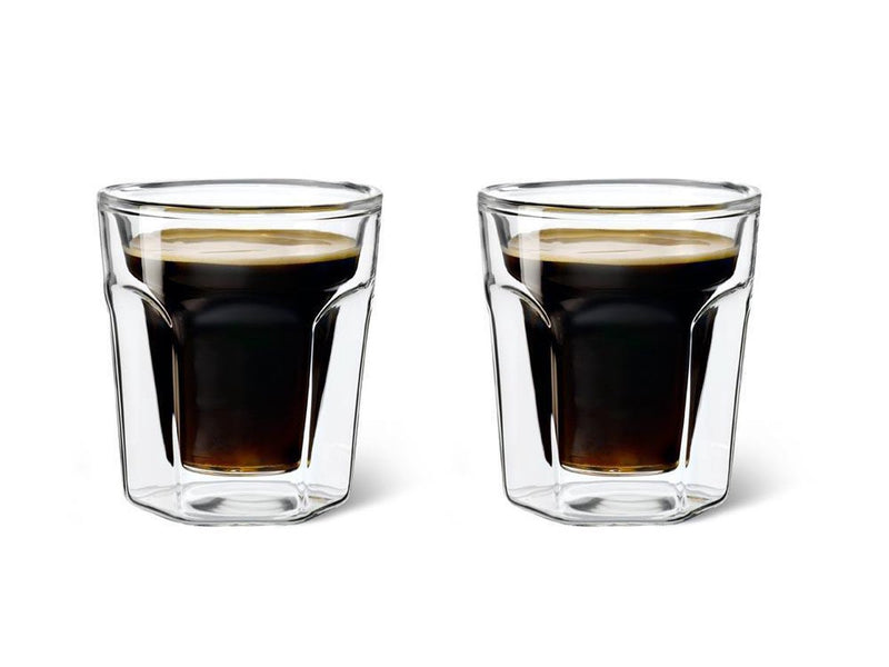 Leopold vienna - bicchieri da caffè a doppia parete espresso 100 ml (set di due)