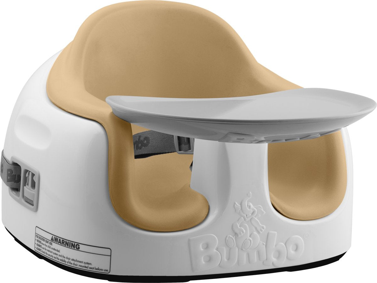 Bumbo multiasiento nuez moscada - amarillo índigo - trona - asiento para niños - silla de bebé - asiento elevado - multifuncional