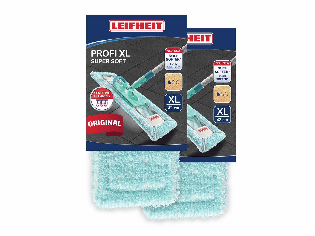 Copertura per tergipavimento Leifheit profi xl - 42 cm - super morbida - 2 pezzi