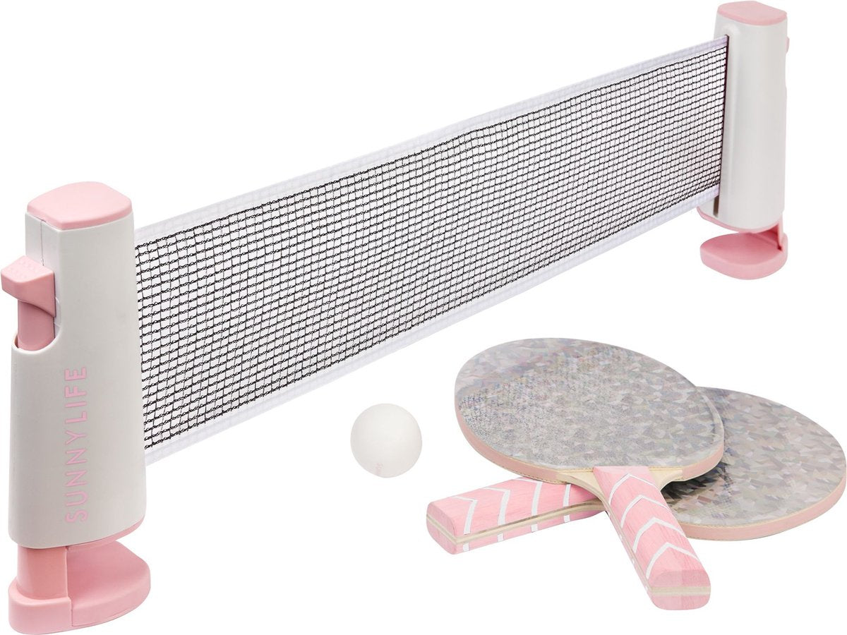 Sunnylife - set da ping pong con giochi gonfiabili olografico - PVC - grigio