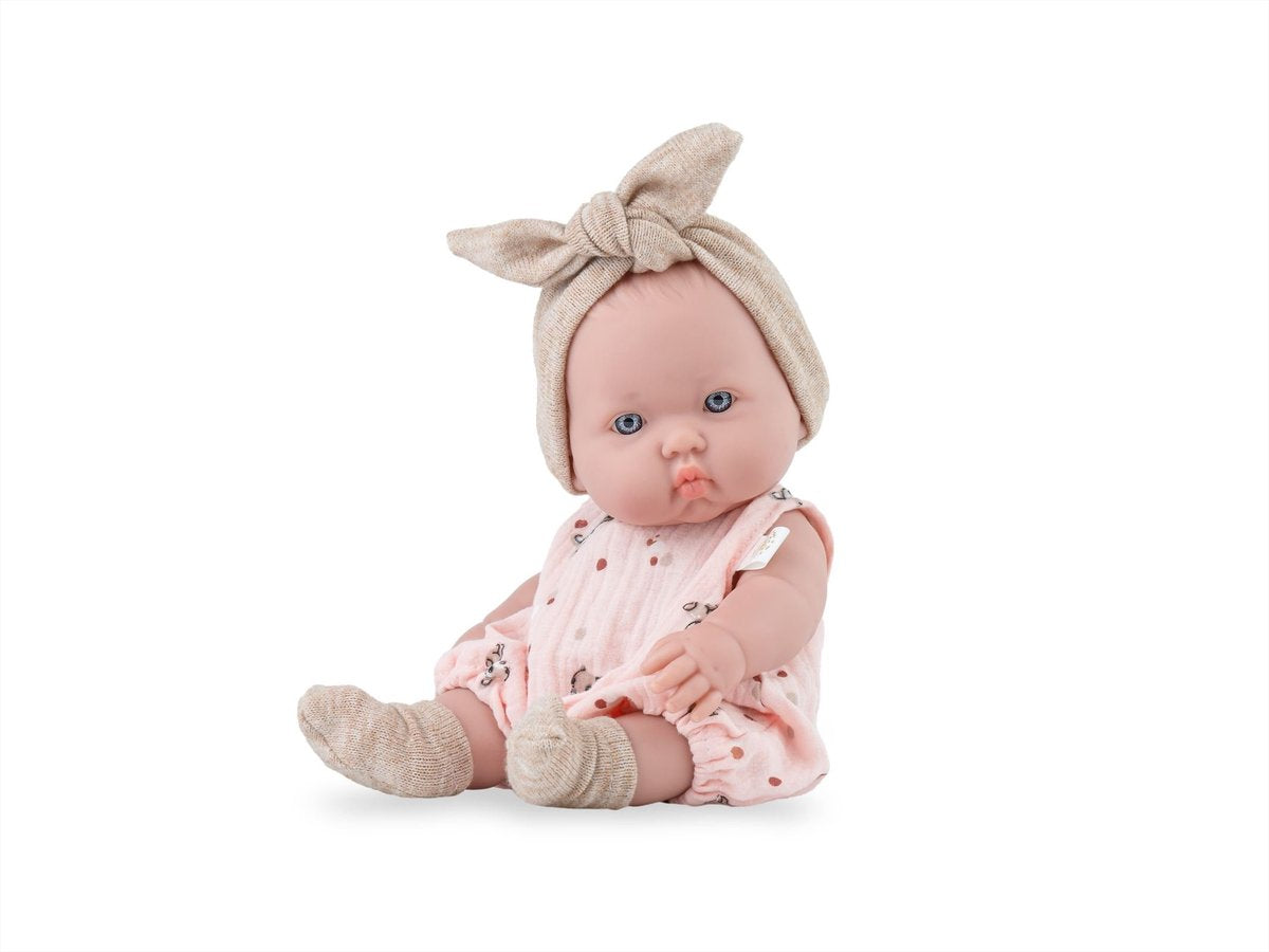 Marina pau muñeca betty baby natural 28 cm con maleta