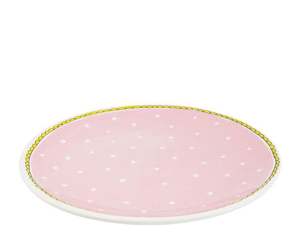 Plato llano Blond Amsterdam poniéndose al día - lunares - ø 26 cm
