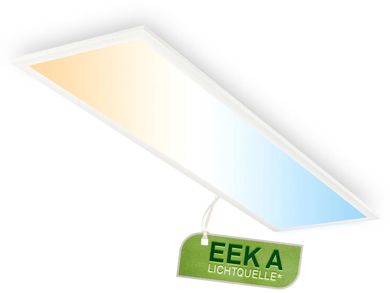 B.K.licht briloner piatto – lampada da soffitto – eek a fonte luminosa* – pannello LED – dimmerabile con telecomando – CCT regolabile – bianco – 100 x 25 x 6 cm