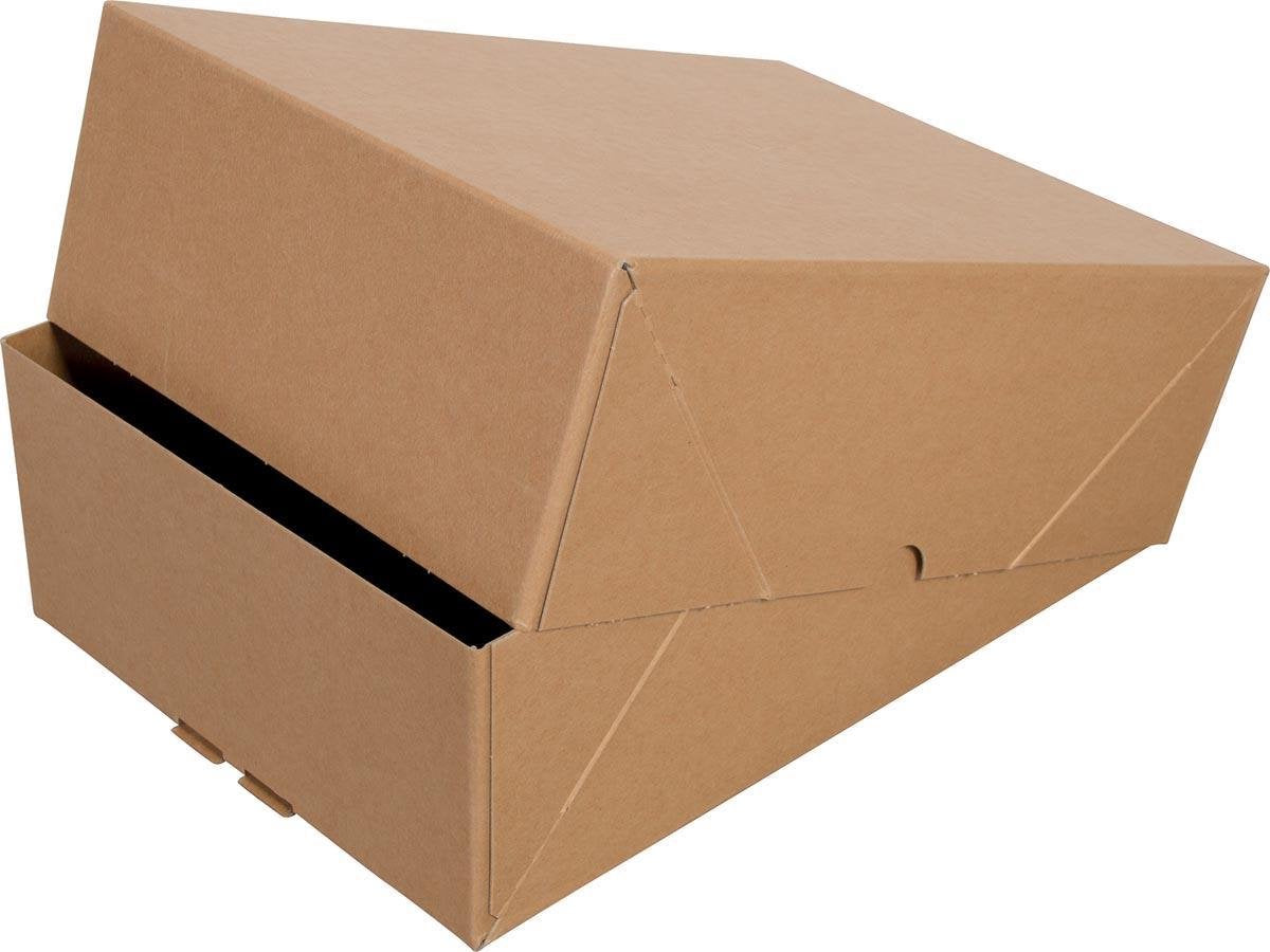 Cleverpack ready box a4 - 307x220x108mm para 1000 hojas - marrón 10 piezas