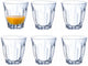 Arcoroc - bicchieri tumbler - 6 pezzi - trasparente - 350 ml - vetro duro - bicchieri da acqua - per uso quotidiano