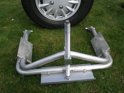 Milenco aluminum leveler - for caravan camper - 1000 kg per wheel - silver