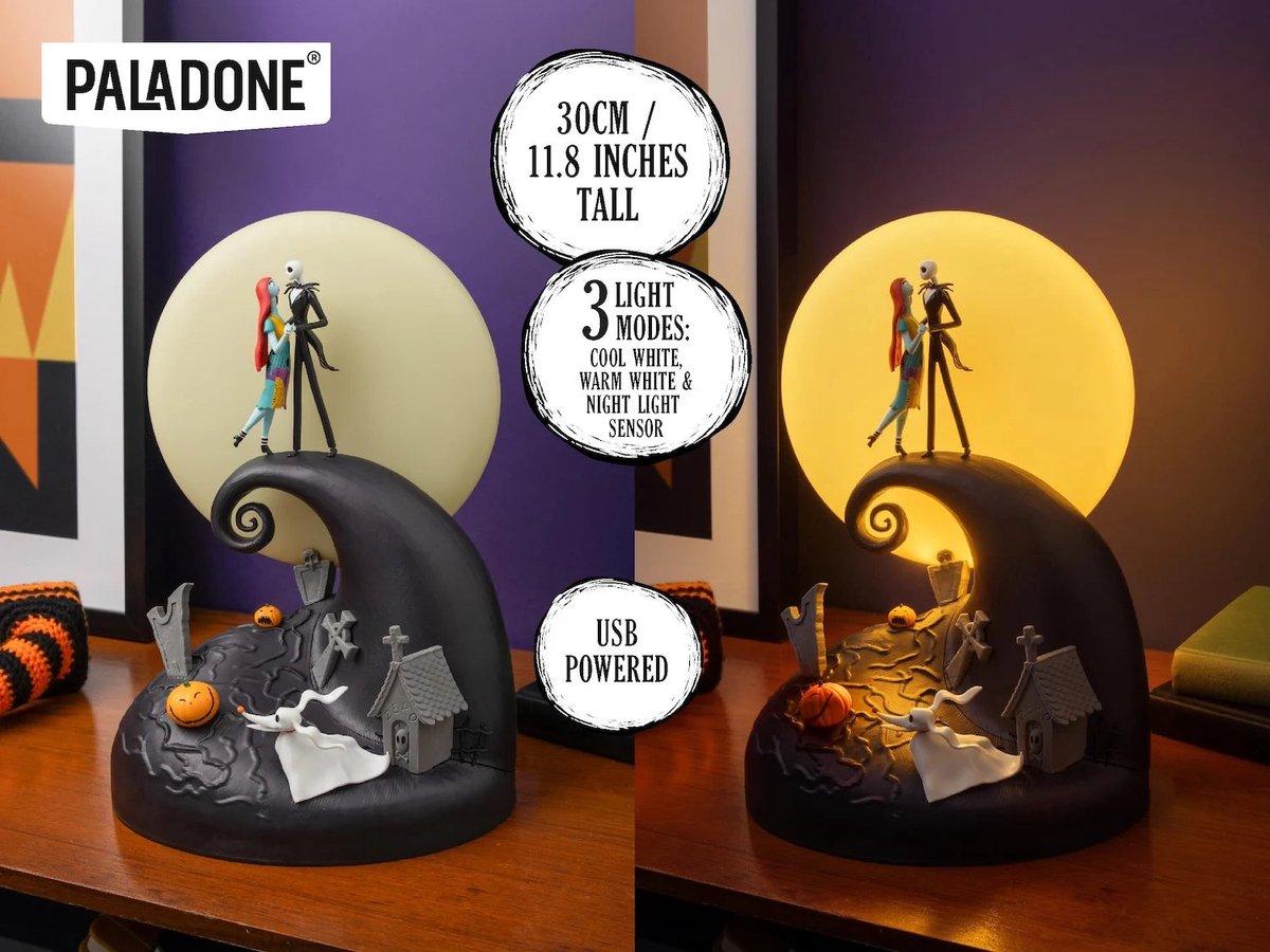 Productos Paladone pesadilla antes de diorama de lámpara de Navidad