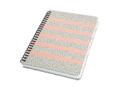 Sigel - quaderno a spirale - a5 - jolie - copertina rigida - 120 pagine - pois - carta da 100 grammi - sweet dots - si-jn600