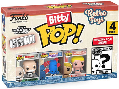 Figura de juego Funko Bitty Pop juguetes retro Mr. Monopoly regalo de paquete de 4.