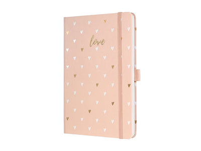 Quaderno Sigel a5 - jolie - 174 pagine - 80 grammi - linea - rosa amore - si-jn335