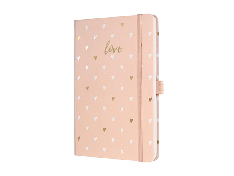 Quaderno Sigel a5 - jolie - 174 pagine - 80 grammi - linea - rosa amore - si-jn335
