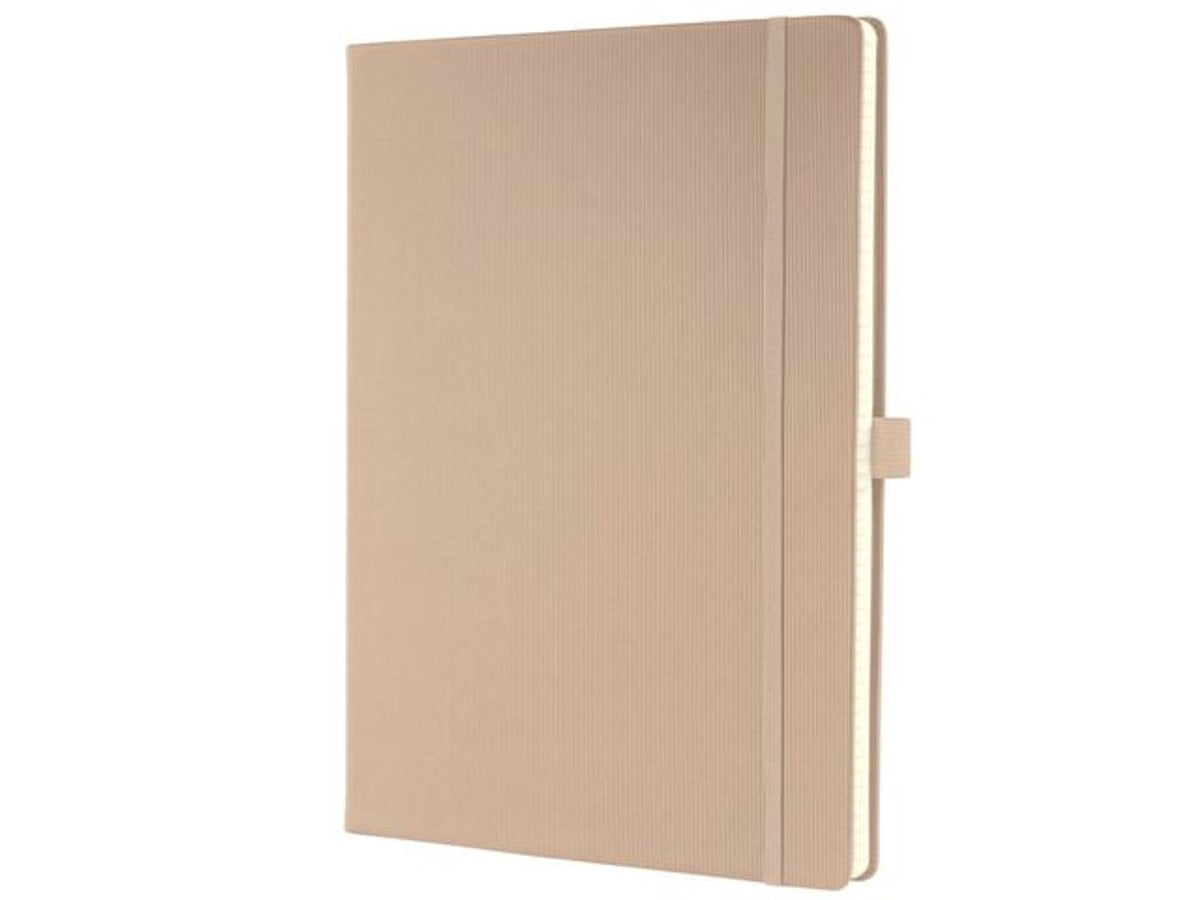 Quaderno Sigel - conceptum pure - a4 - beige - copertina rigida - 194 pagine - 80 grammi - quadrettato - si-co640