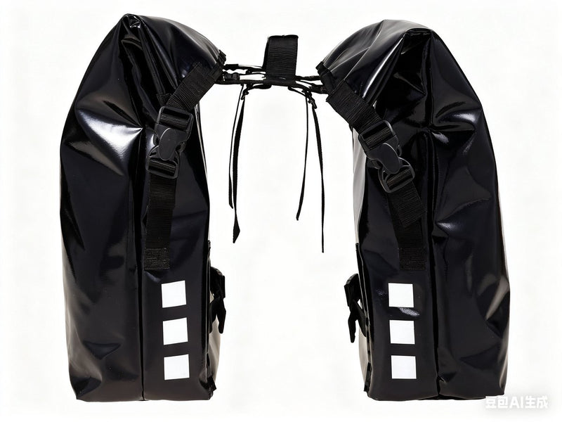 Willex dubbele fietstas - sportief - zwart - 34l