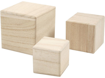 Creativ company cc houten kubussen set van 3