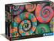 Clementoni - puzzle - 500 pezzi - code ricce colorboom - puzzle per adulti - collezione di alta qualità
