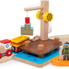 Bigjigs Wooden Rails Kraandok con Diver, 3dlg.