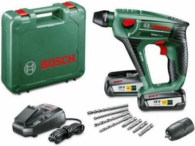 Taladro percutor inalámbrico bosch uneo maxx - con 2 baterías de 18 v y cargador - con estuche