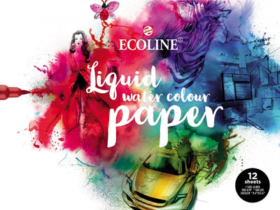 Bruynzeel Ecoline Aquarel paper block, 24x32cm, 290 g m, 12 sheets