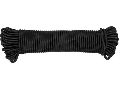 Vorel - elastic rubber cord - 8 mm x 30 m - black - professional