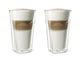 Leopold vienna - bicchieri da latte macchiato a doppia parete 280ml (set da due)