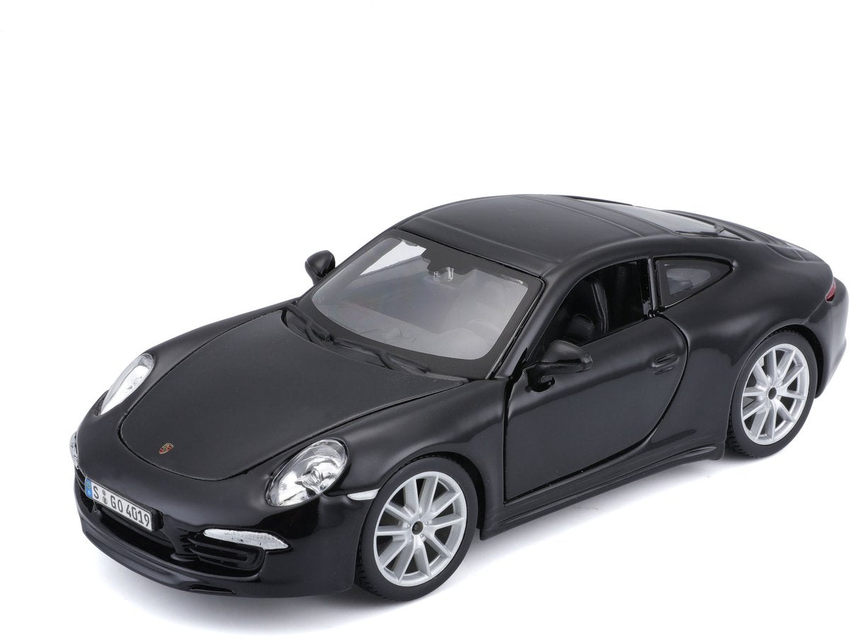 Bburago porsche 911 carrera s zwart modelauto 1:24