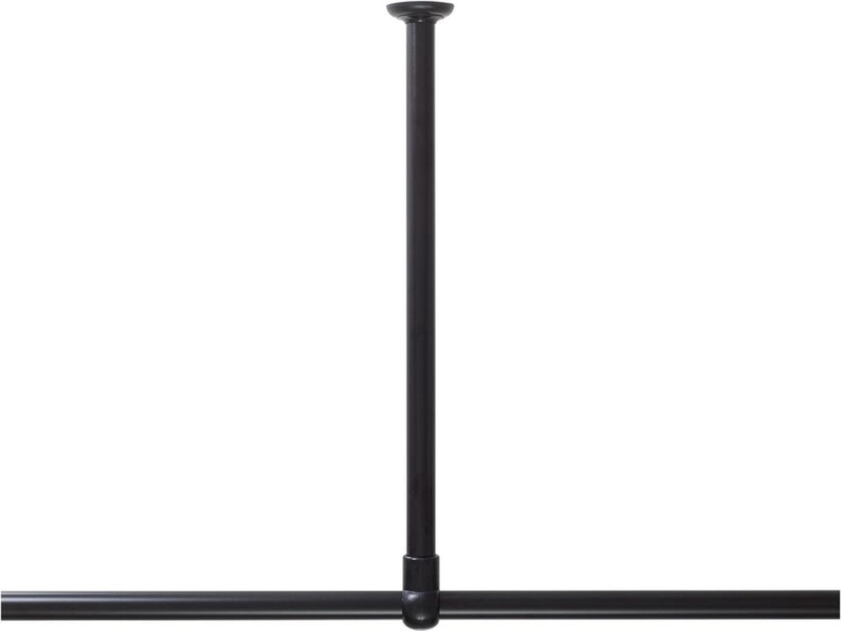 Sealskin seallux - supporto a soffitto per asta angolare per tenda doccia 60 cm - nero