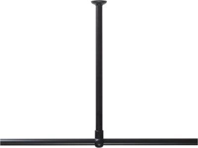Sealskin seallux - ceiling support for shower curtain corner rod 60 cm - black
