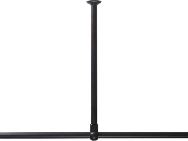 Sealskin seallux - supporto a soffitto per asta angolare per tenda doccia 60 cm - nero
