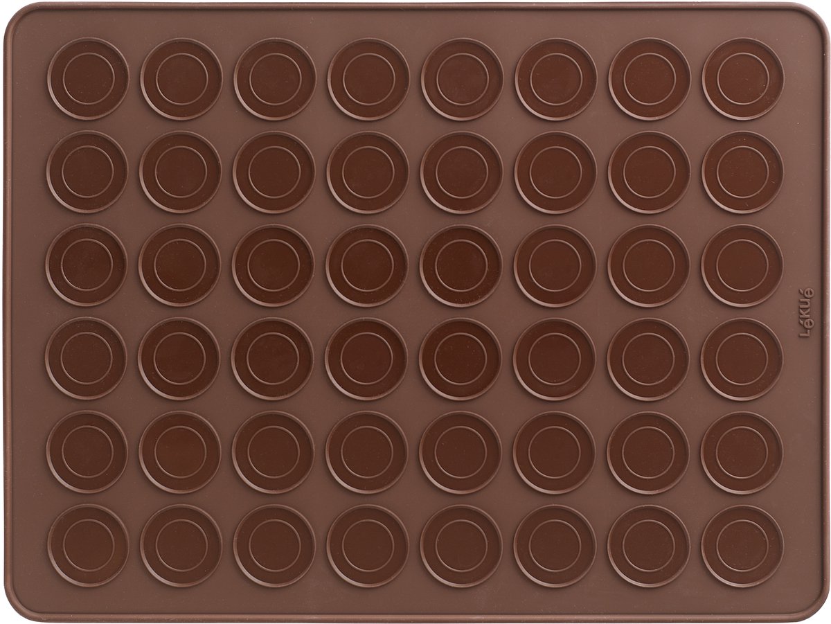 Lékué bakmat 24 macarons 40 cm - brown