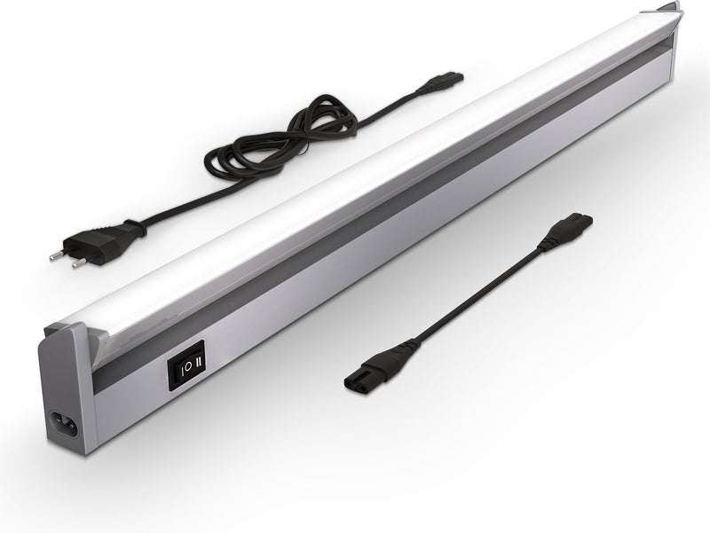 B.K. luce - illuminazione cucina LED - illuminazione sottobanco bianca - illuminazione mobile - inclinabile - 4.000k - 1.000lm - 8,5w