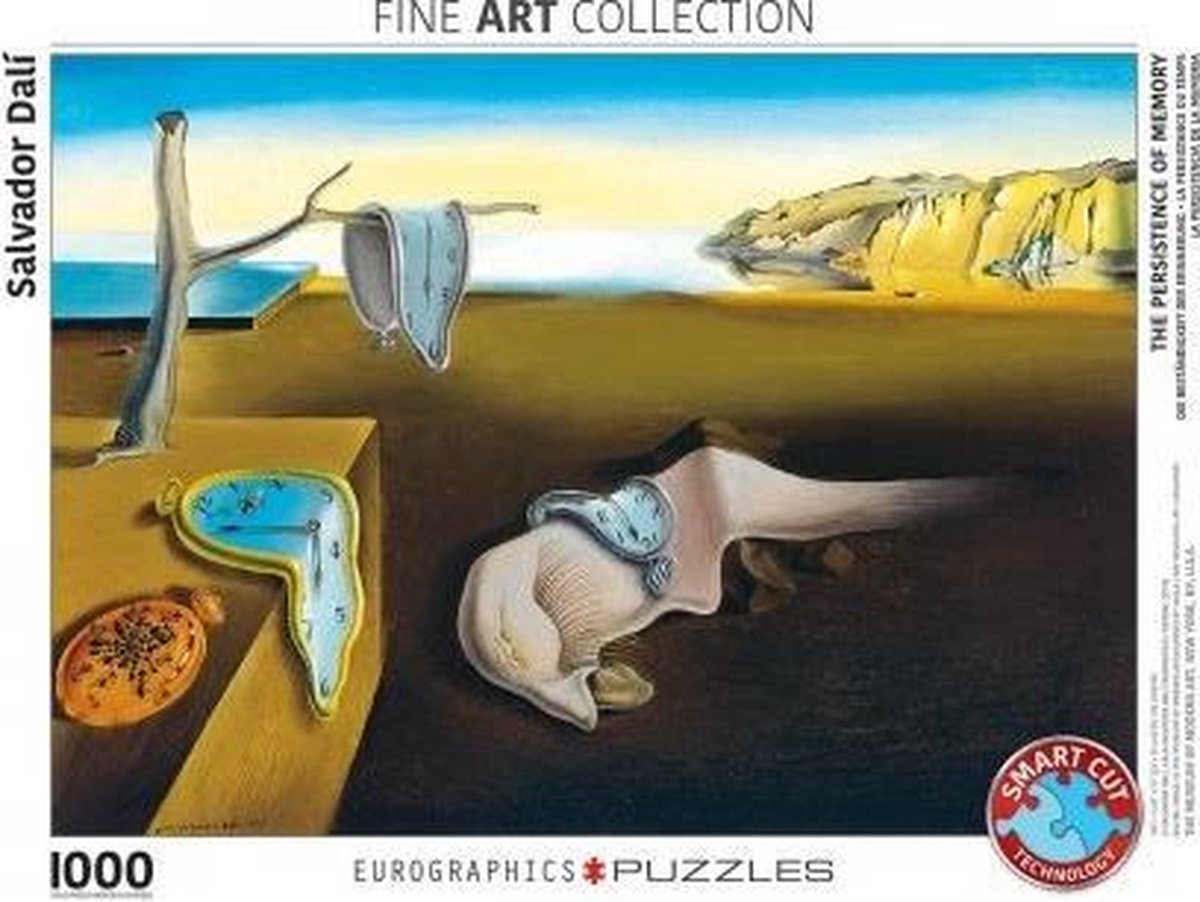 Eurographics - la persistencia de la memoria [la persistencia de la memoria] - salvador dali - 1000 piezas 68×48cm (w×h) - rompecabezas de bellas artes