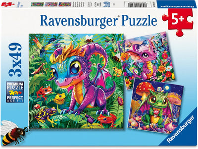 Ravensburger jigsaw puzzle baby garden dragons - 3x49pcs.