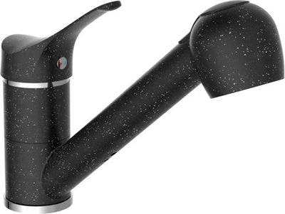 Eisl eisl cucina mixer granit con estensibile color cromo nero