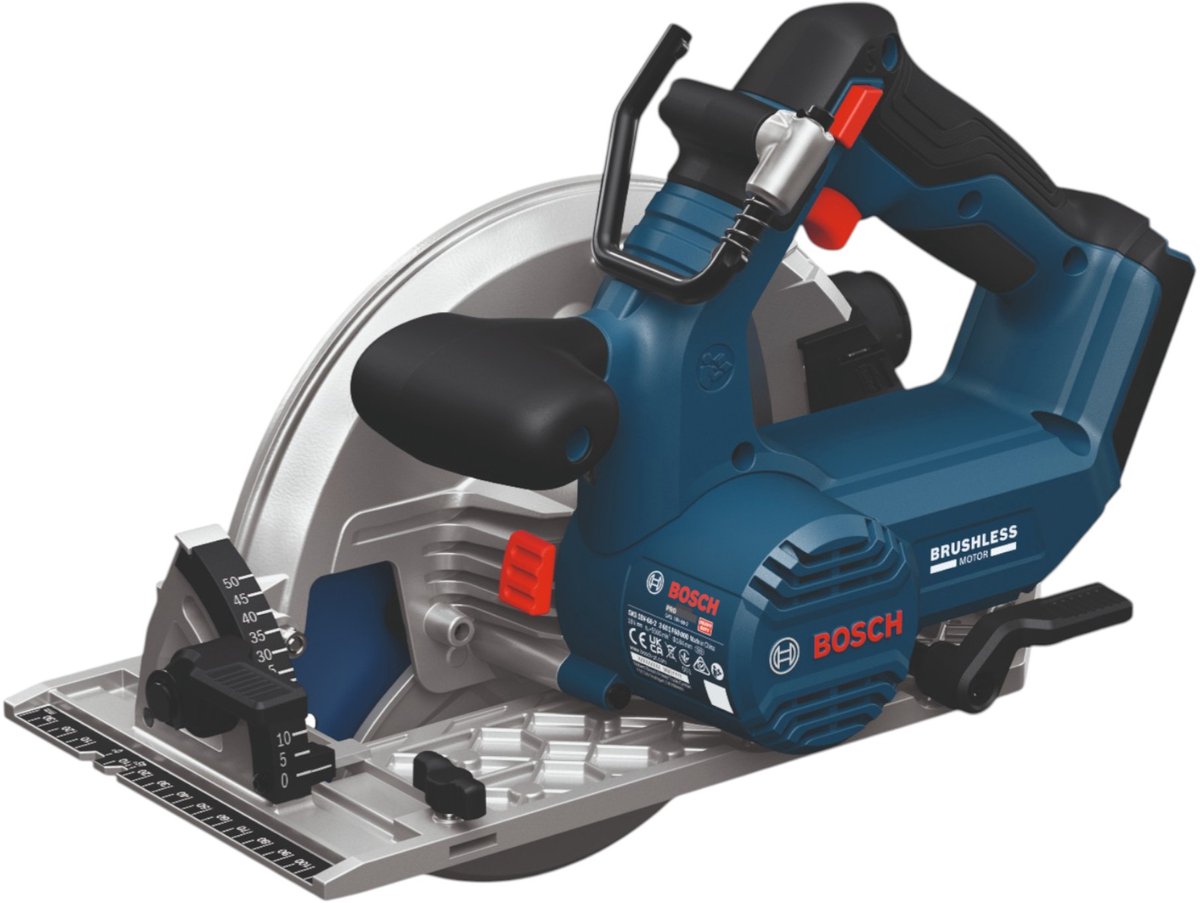 Sega circolare professionale a batteria Bosch Blue GKS 18V-68-2 | esclusi batteria e caricabatteria - 06016d0000