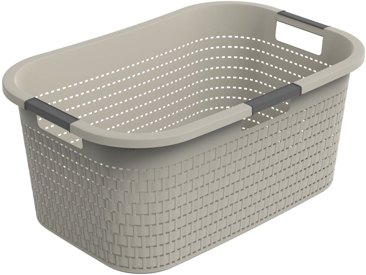 Rotho Rotho Country Laundry Basket 40L Cappuccino