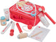 Set da medico in legno Woet ® per bambini - borsa da medico giocattolo con 10 accessori - gioco di ruolo educativo per bambini - da 3 anni