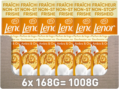 Lenor fragrance booster amber orchid - 6 x 168 grams - washing perfume