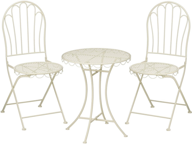 Mica decorations marseille bistroset - set van 3 - ijzer - off-white