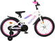 Bicicleta infantil Volare Lily - niña - 18 pulgadas - blanco rosa violeta