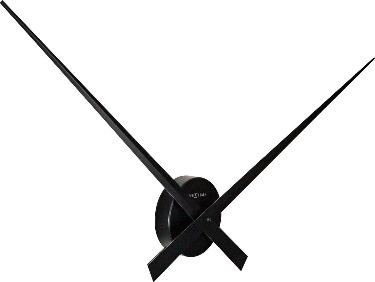Nexttime hands – wall clock – 85 cm – aluminum – black