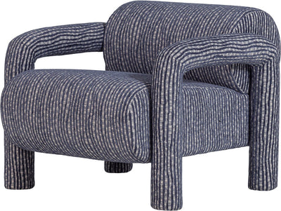 Poltrona Woood lenny - design - grigio blu - 65x76x82
