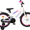 Bicicletta per bambini Volare Lily - ragazze - 18 pollici - bianco rosa viola