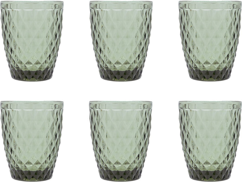 Medard de noblat - diamante - vaso 22 cl - ahumado - 6 piezas