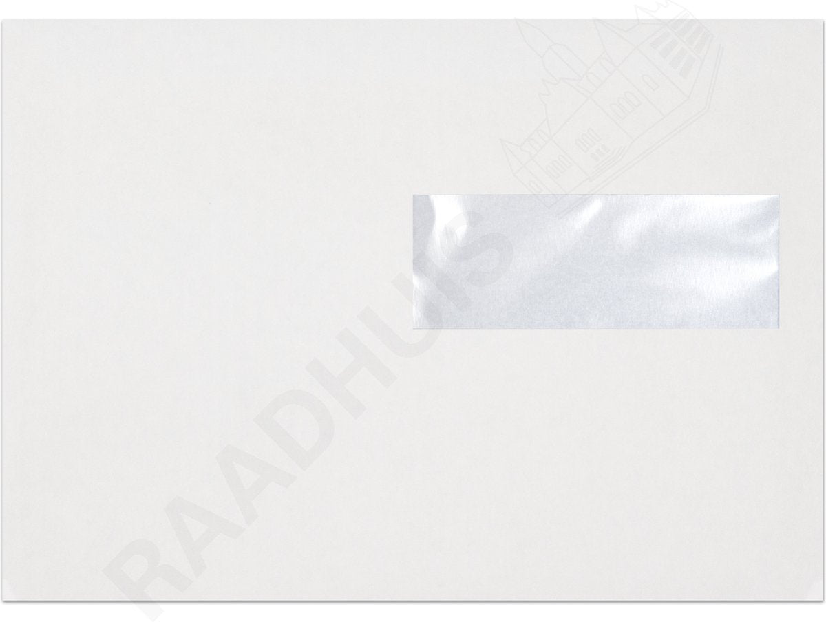 Raadhuis dienstenvelop ea5 - 156x220mm - venster rechts - met plakstrip - wit - 500 stuks - envelop - rd-202550