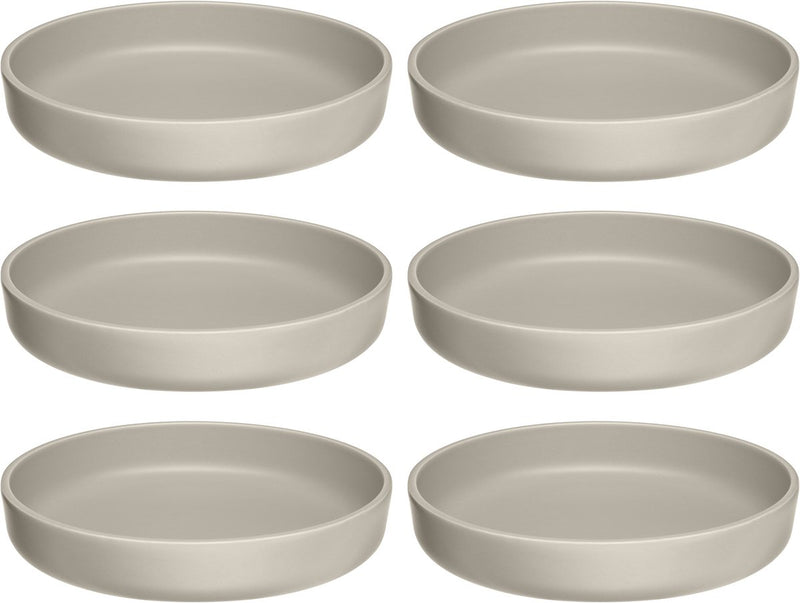 Plato Leonardo roma hondo 20cm beige - set 6