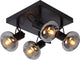 Lucide madee - faretto da soffitto (lampada da soffitto) - 4xe14 - nero